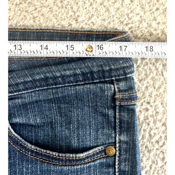 Y2K Southpole Capri Embroidered Gold Bling 90s Hip Hop Stretch Roll Up - Picture 3 of 16